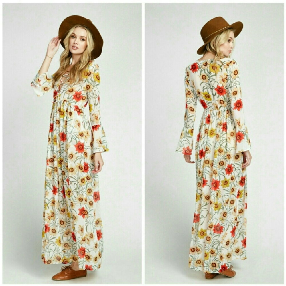 Wildfox Wild Daisy Maxi Dress